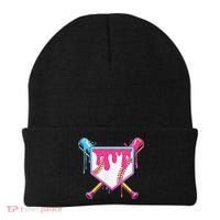 Funny Baseball Drip For Home Plate Ice Cream Drip Beanie thumb 0
