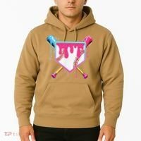 Funny Baseball Drip For Home Plate Ice Cream Drip Hoodie thumb 2