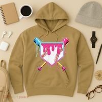 Funny Baseball Drip For Home Plate Ice Cream Drip Hoodie thumb 3