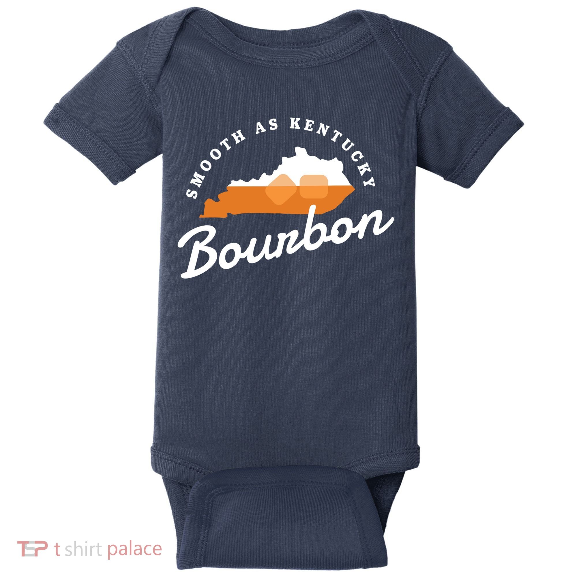 Funny Bourbon Drinker Smooth As Kentucky Bourbon Whiskey Baby Bodysuit