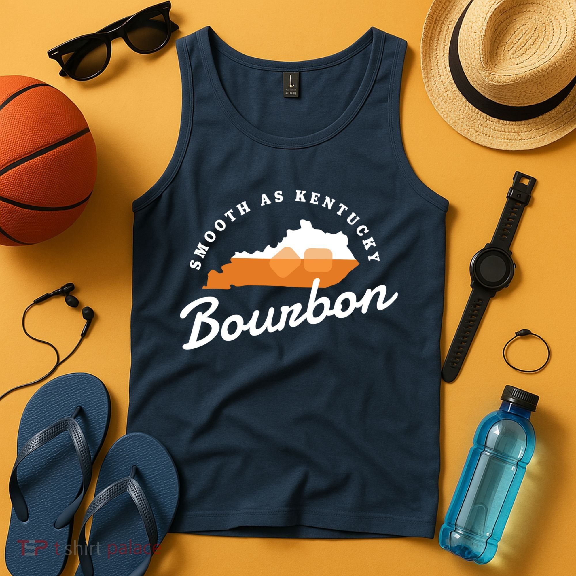 Funny Bourbon Drinker Smooth As Kentucky Bourbon Whiskey Tank Top