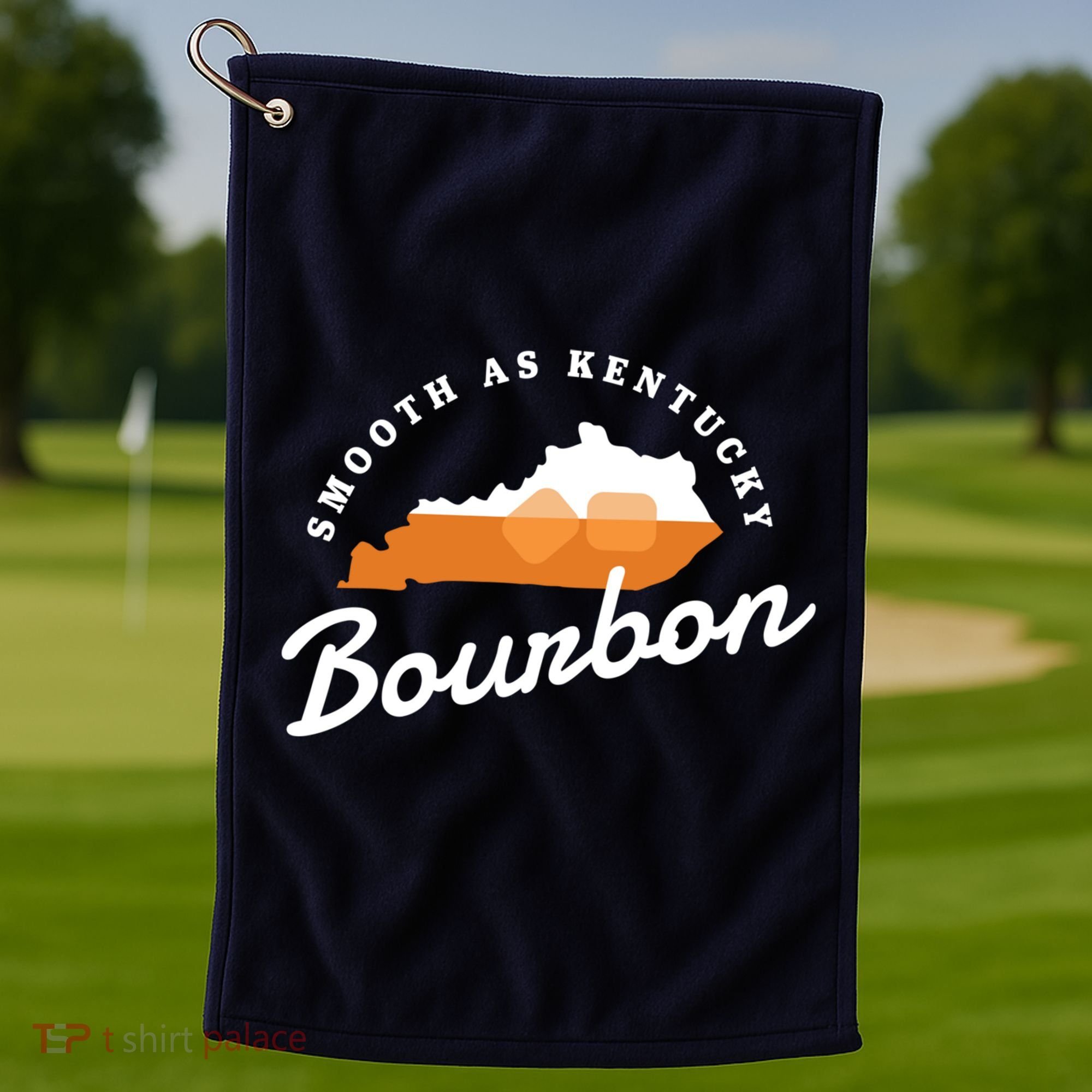 Funny Bourbon Drinker Smooth As Kentucky Bourbon Whiskey Golf Towel