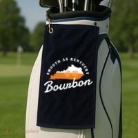 Funny Bourbon Drinker Smooth As Kentucky Bourbon Whiskey Golf Towel thumb 2