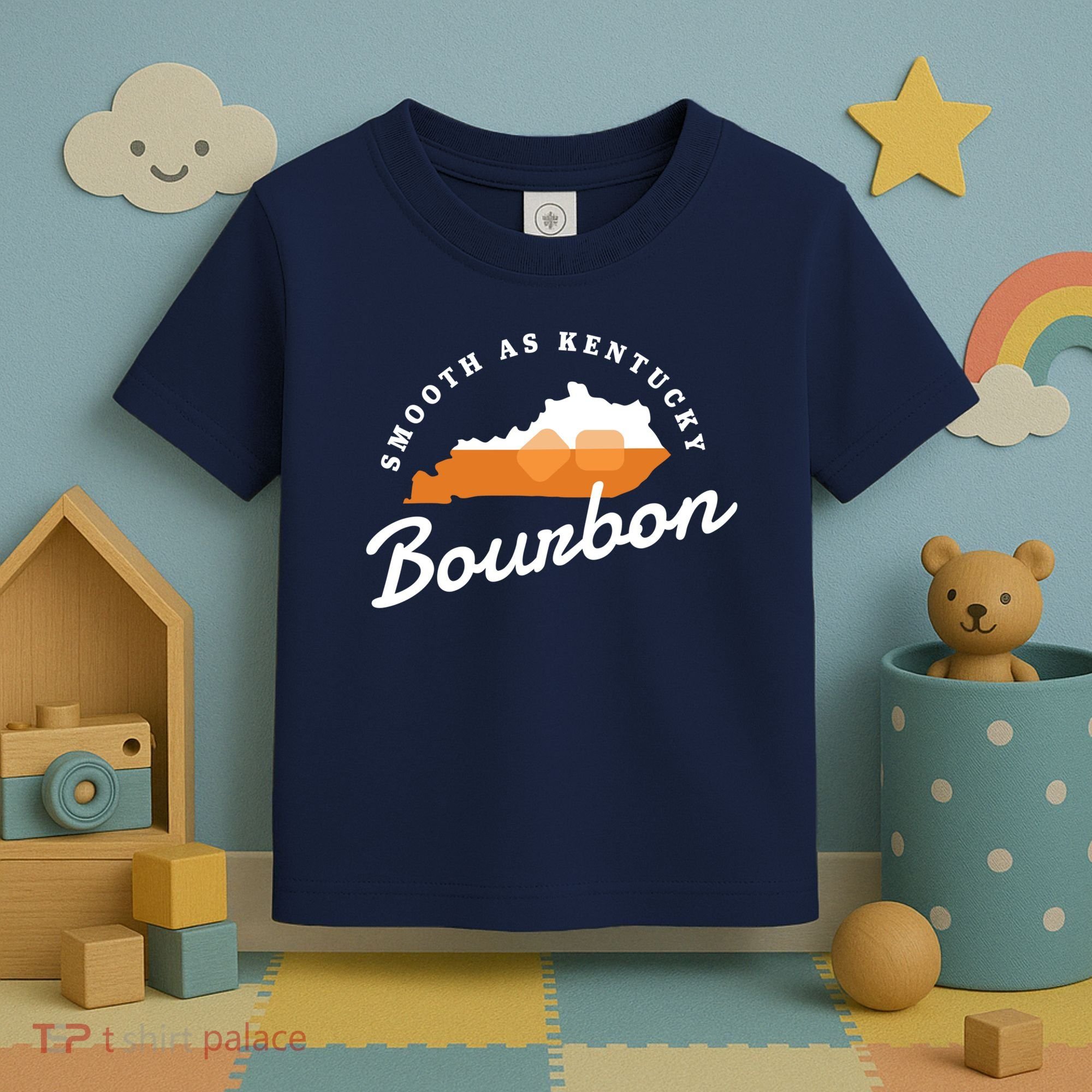Funny Bourbon Drinker Smooth As Kentucky Bourbon Whiskey Toddler T-Shirt
