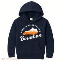 Funny Bourbon Drinker Smooth As Kentucky Bourbon Whiskey Kids Hoodie thumb 0