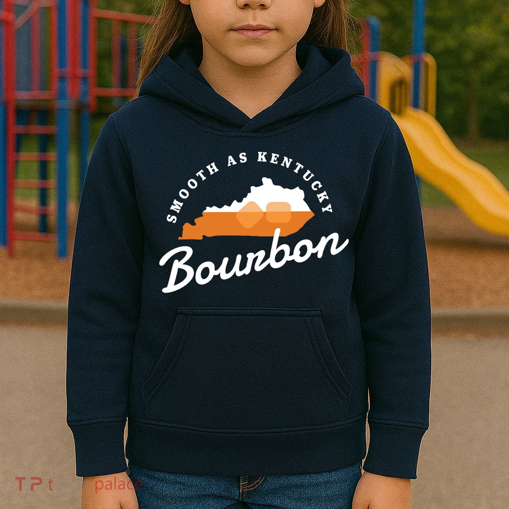 Funny Bourbon Drinker Smooth As Kentucky Bourbon Whiskey Kids Hoodie