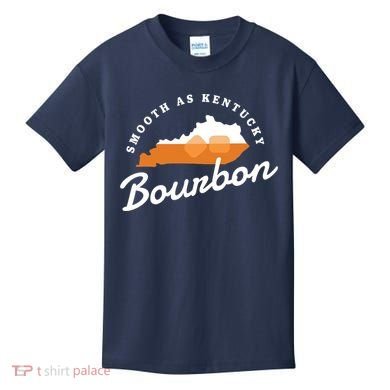 Funny Bourbon Drinker Smooth As Kentucky Bourbon Whiskey Kids T-Shirt