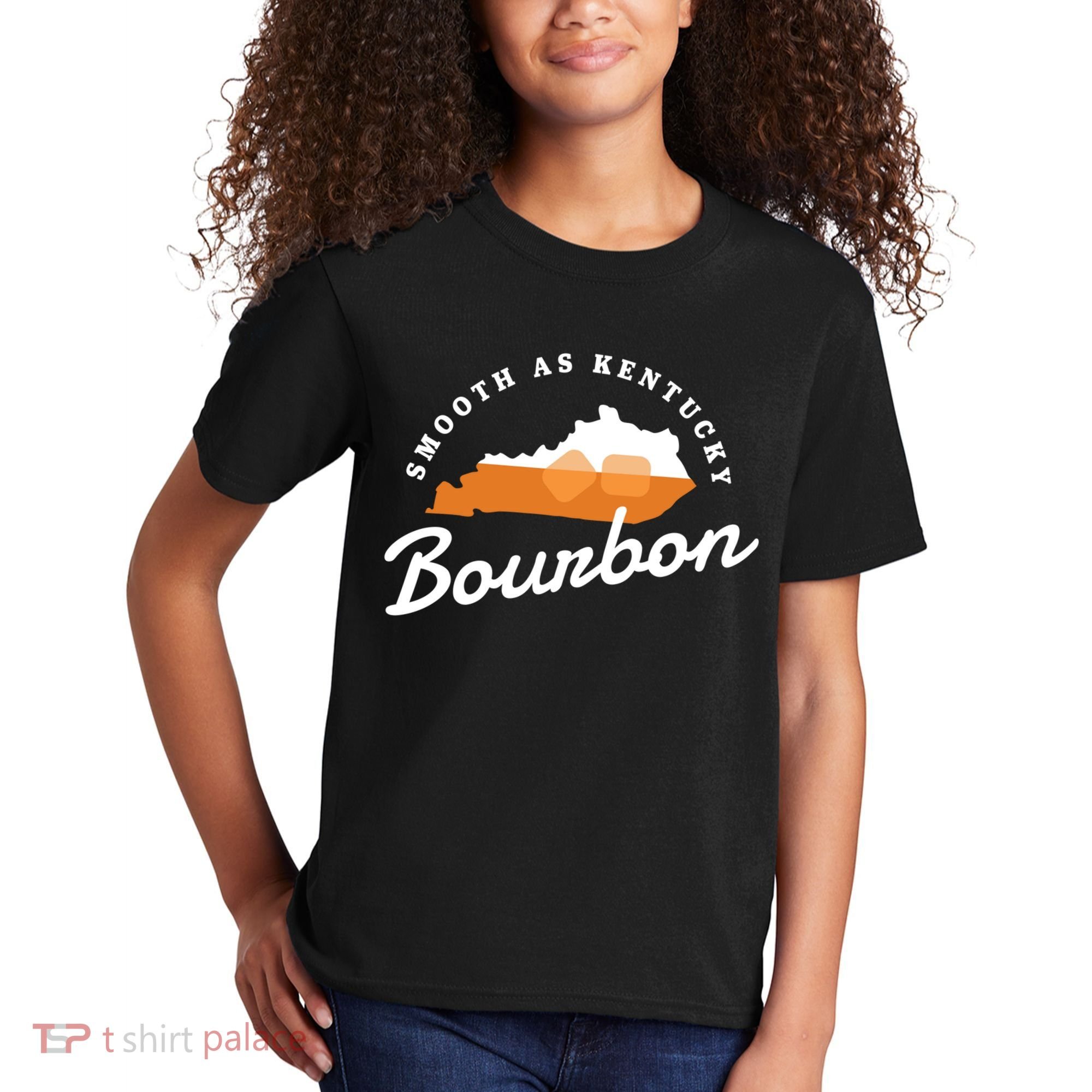 Funny Bourbon Drinker Smooth As Kentucky Bourbon Whiskey Kids T-Shirt