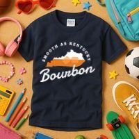 Funny Bourbon Drinker Smooth As Kentucky Bourbon Whiskey Kids T-Shirt thumb 3