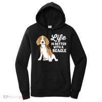 Funny Beagle Dog Life Is Better With A Beagle Women's Hoodie thumb 0