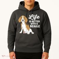 Funny Beagle Dog Life Is Better With A Beagle Hoodie thumb 2