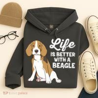 Funny Beagle Dog Life Is Better With A Beagle Hoodie thumb 4