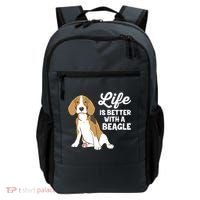 Funny Beagle Dog Life Is Better With A Beagle Backpack thumb 0