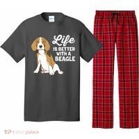 Funny Beagle Dog Life Is Better With A Beagle Pajama Set thumb 0