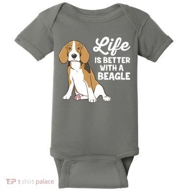Funny Beagle Dog Life Is Better With A Beagle Baby Bodysuit