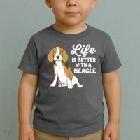 Funny Beagle Dog Life Is Better With A Beagle Toddler T-Shirt thumb 2