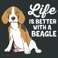 Funny Beagle Dog Life Is Better With A Beagle Women's Long Sleeve Shirt thumb 2