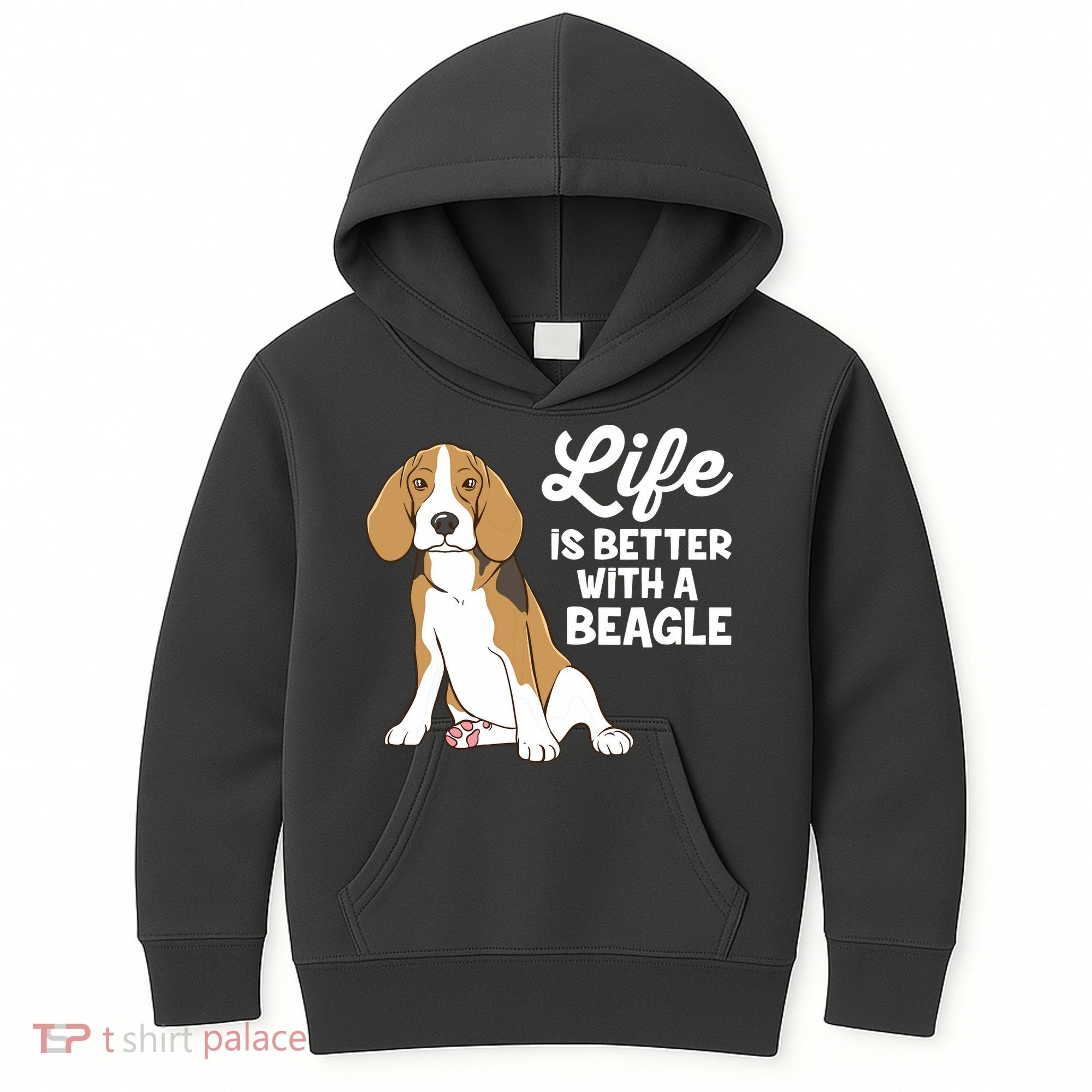 Funny Beagle Dog Life Is Better With A Beagle Kids Hoodie