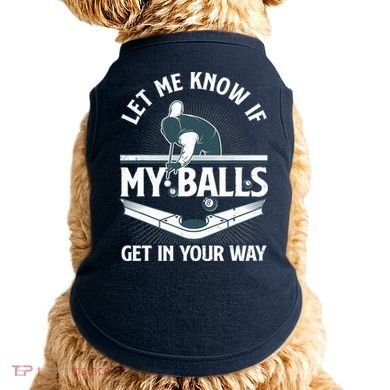 Funny Billiards Design For Billiard Pool Player Doggie Tank