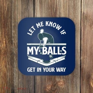 Funny Billiards Design For Billiard Pool Player Coaster