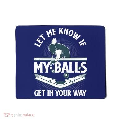 Funny Billiards Design For Billiard Pool Player Mousepad