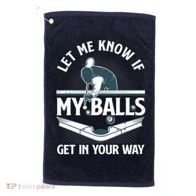 Funny Billiards Design For Billiard Pool Player Golf Towel