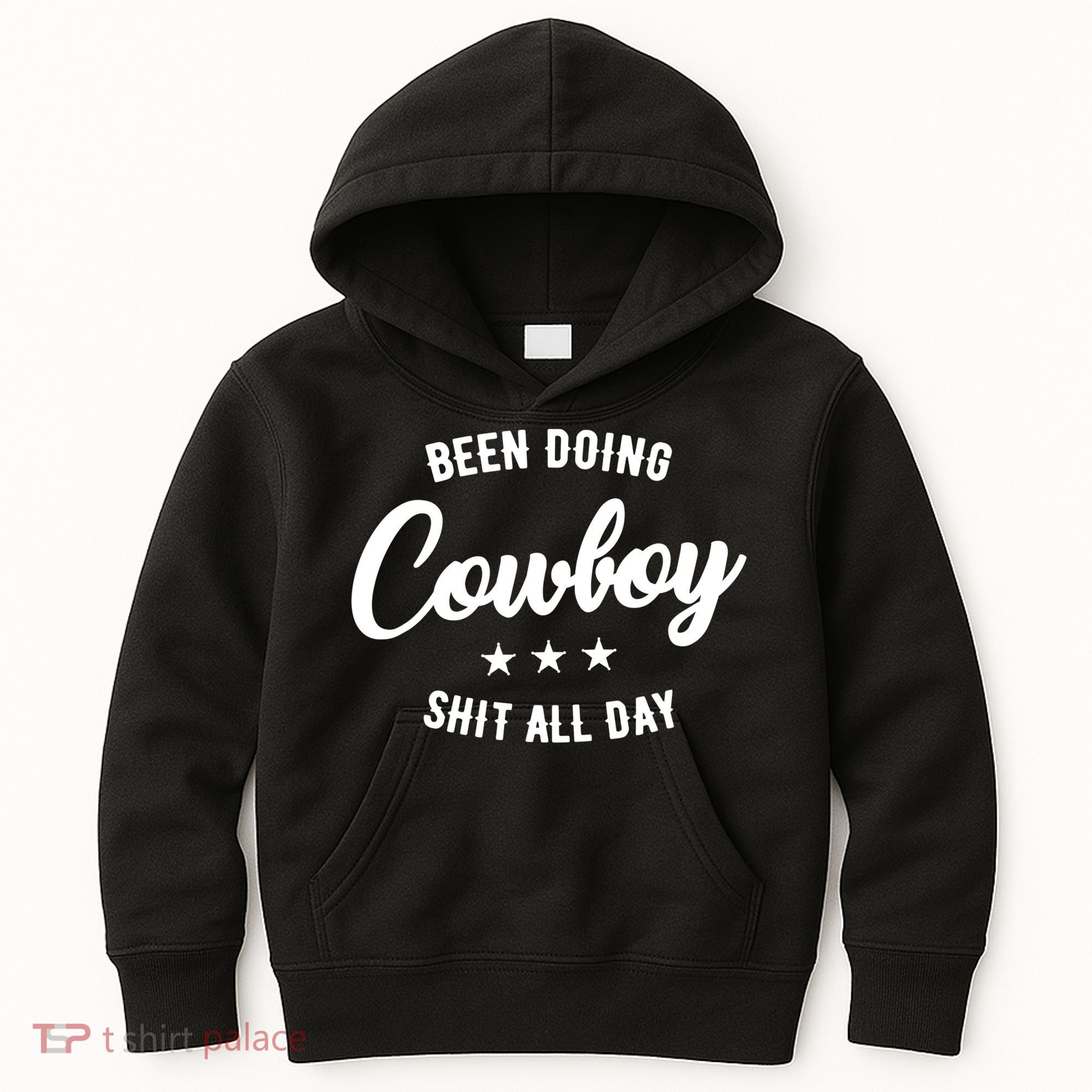 Funny Been Doing Cowboy Shit All Day Gift Kids Hoodie