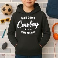 Funny Been Doing Cowboy Shit All Day Gift Kids Hoodie thumb 2