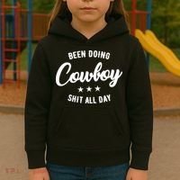 Funny Been Doing Cowboy Shit All Day Gift Kids Hoodie thumb 3