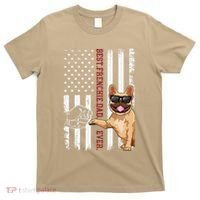 French Bulldog Dad American Flag Frenchie Dog Outfit T-Shirt thumb 0