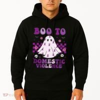 funny Boo Domestic Violence Awareness Hoodie thumb 2