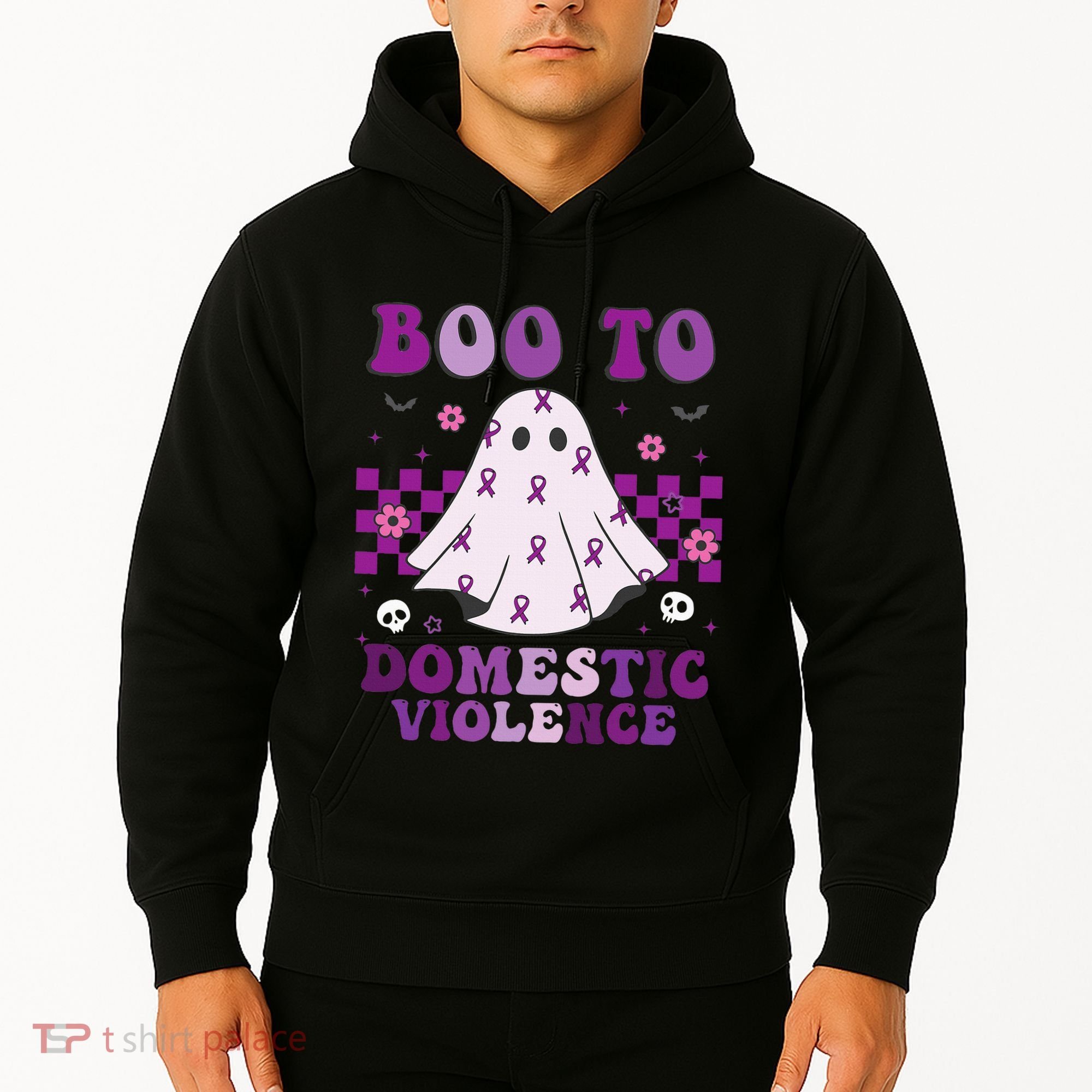 funny Boo Domestic Violence Awareness Hoodie