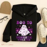 funny Boo Domestic Violence Awareness Hoodie thumb 4