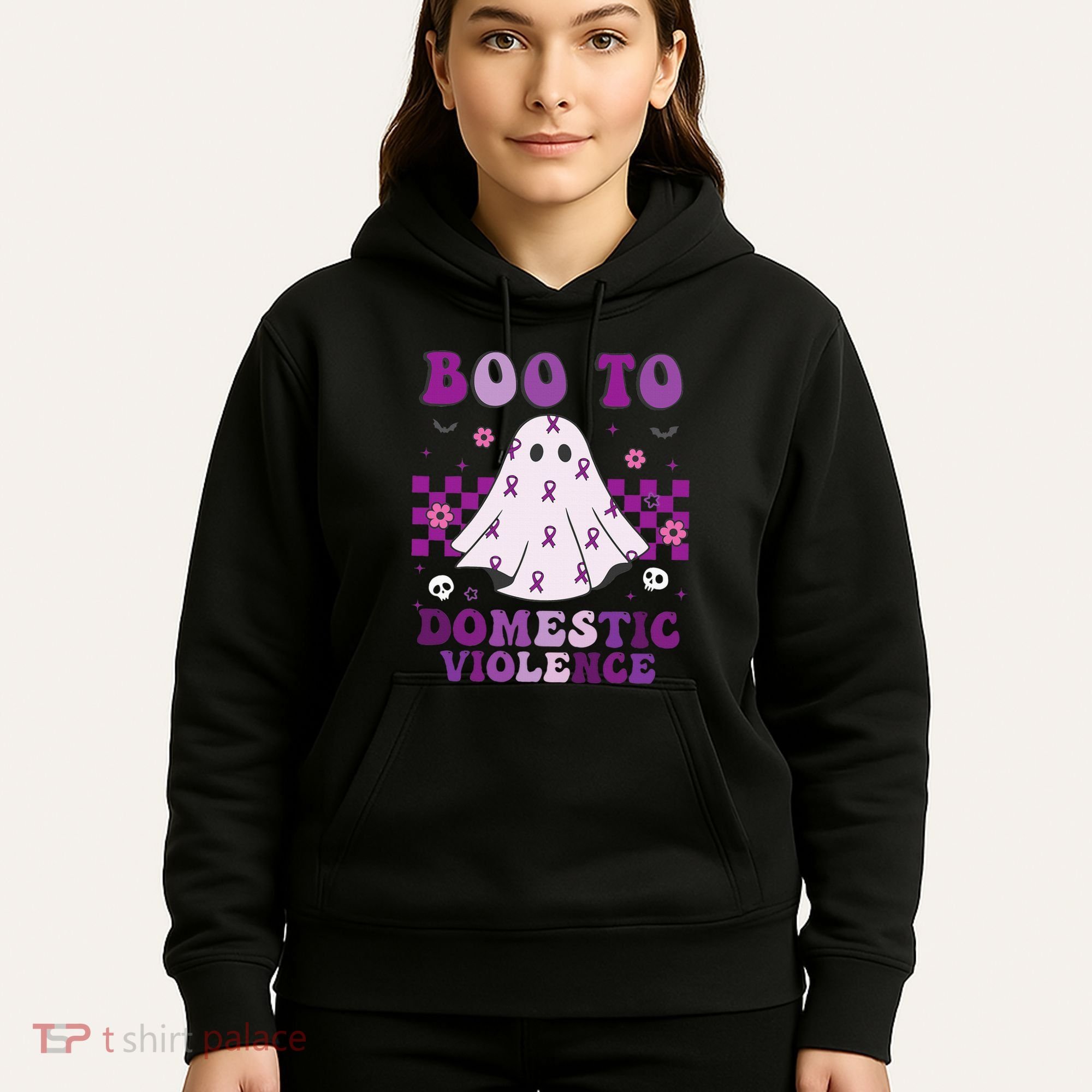 funny Boo Domestic Violence Awareness Hoodie