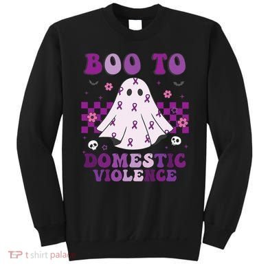 funny Boo Domestic Violence Awareness Sweatshirt