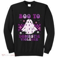funny Boo Domestic Violence Awareness Sweatshirt thumb 0