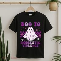 funny Boo Domestic Violence Awareness T-Shirt thumb 2