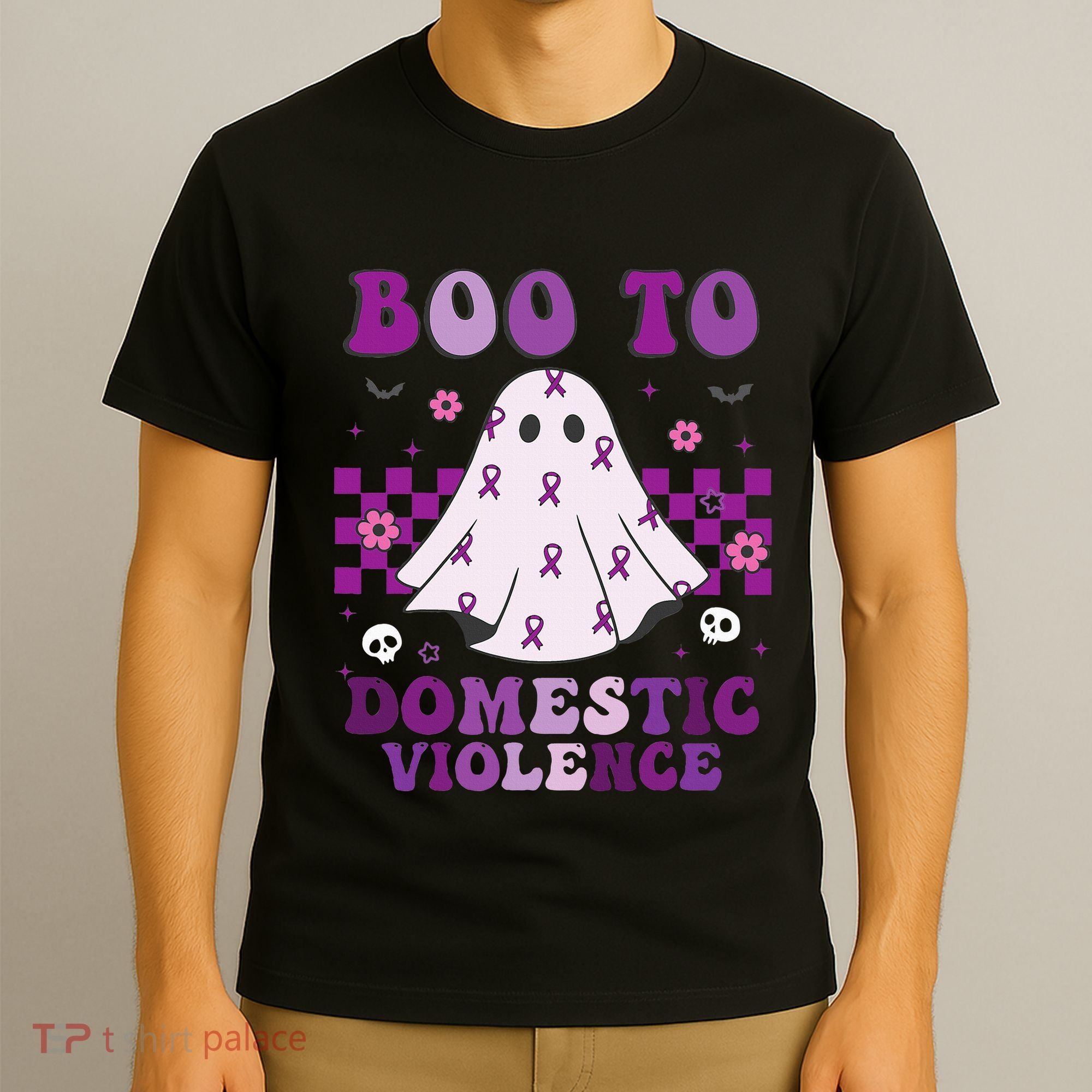 funny Boo Domestic Violence Awareness T-Shirt