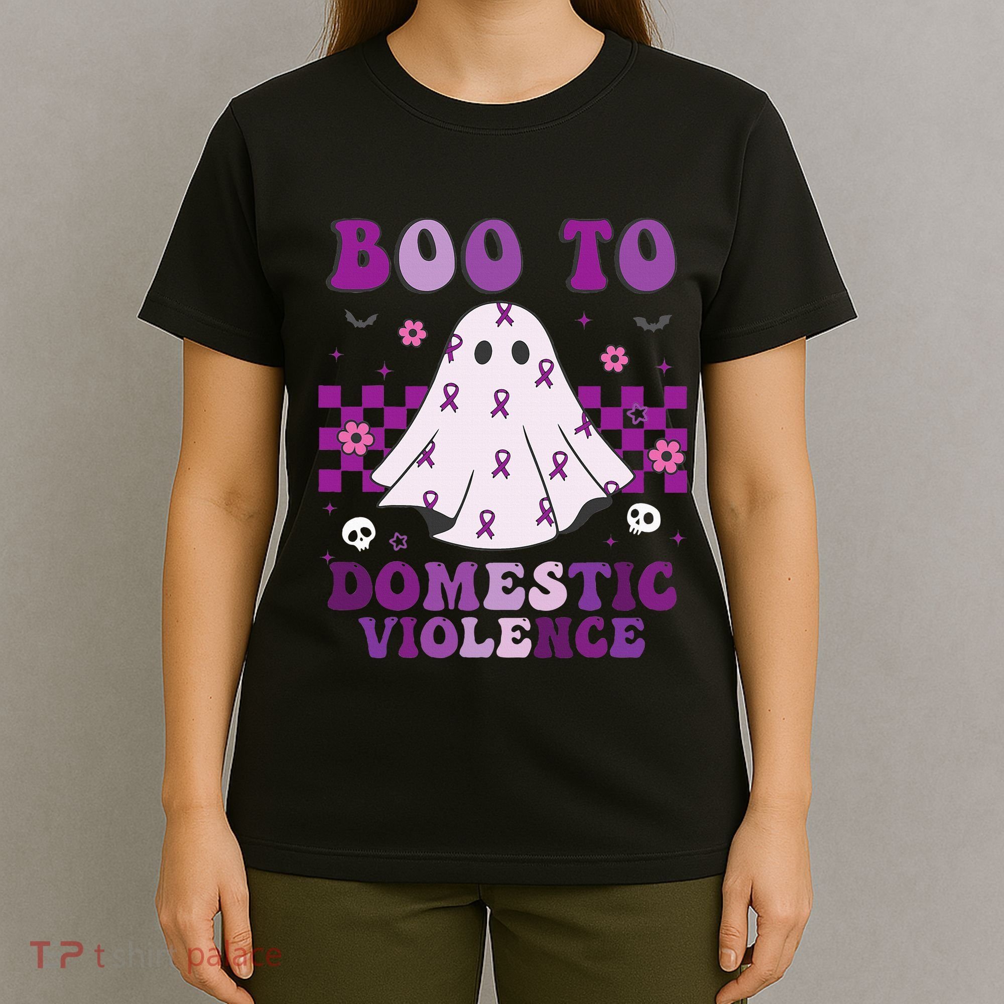 funny Boo Domestic Violence Awareness T-Shirt