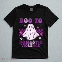 funny Boo Domestic Violence Awareness T-Shirt thumb 5