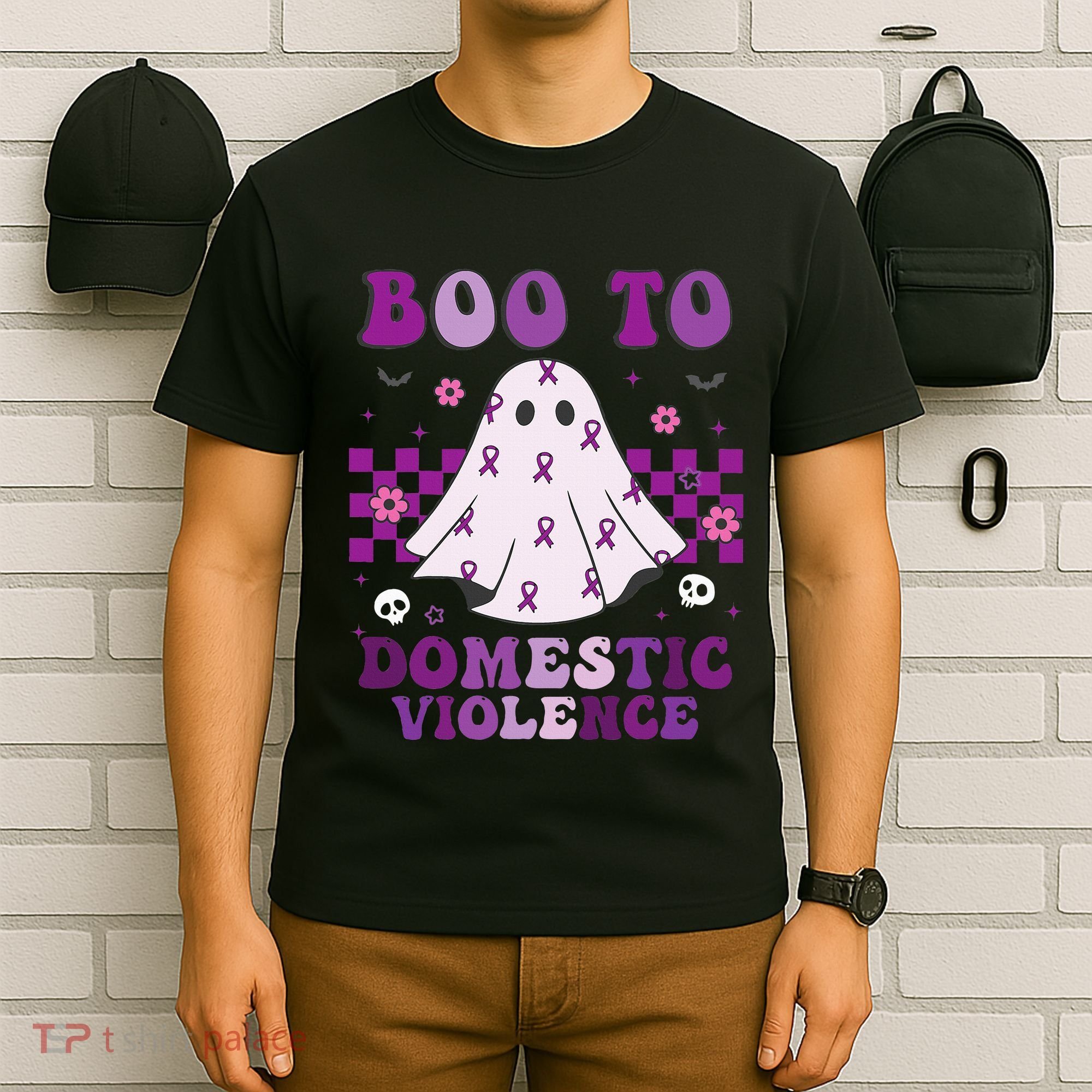 funny Boo Domestic Violence Awareness T-Shirt