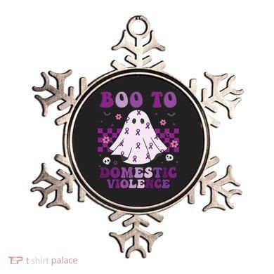 funny Boo Domestic Violence Awareness Ornament