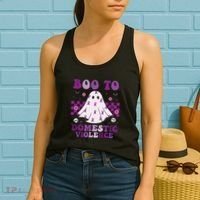 funny Boo Domestic Violence Awareness Women's Tank Top thumb 2