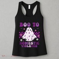 funny Boo Domestic Violence Awareness Women's Tank Top thumb 3