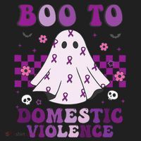 funny Boo Domestic Violence Awareness Hat thumb 2