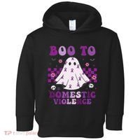 funny Boo Domestic Violence Awareness Toddler Hoodie thumb 0