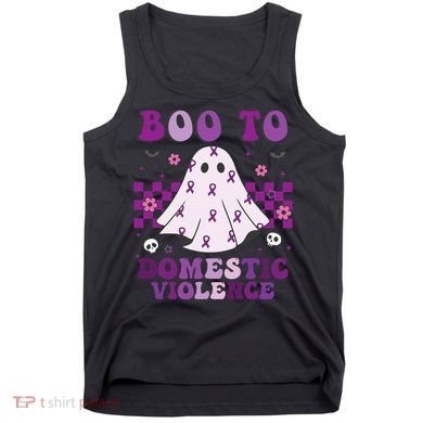 funny Boo Domestic Violence Awareness Tank Top