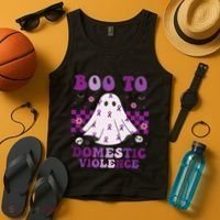 funny Boo Domestic Violence Awareness Tank Top thumb 4