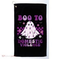 funny Boo Domestic Violence Awareness Golf Towel thumb 0