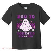 funny Boo Domestic Violence Awareness Toddler T-Shirt thumb 0